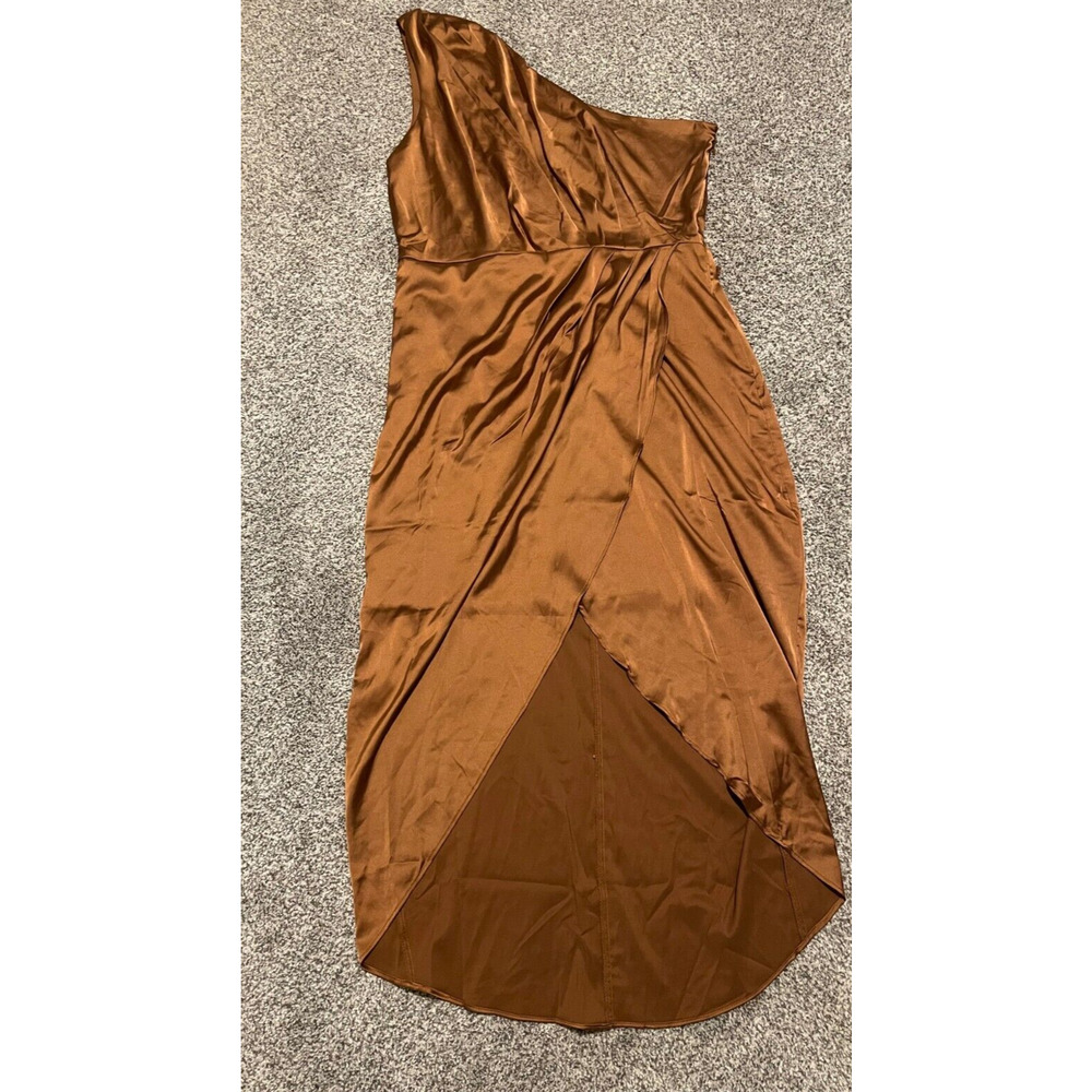 Baltic Born One-Shoulder Brown Dress